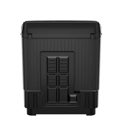 Haier HTW100-196BK 10 Kg Semi-Automatic Top Load Washing Machine | Vortex Pulsator, Oxyi Dry, Black