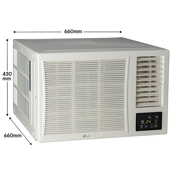 LG AW-C18WUXA 1.5 Ton 3 Star Fixed Speed Window AC (2026 Model) | Copper Condenser Coil | Turbo Mode | HD Filter | Memory Restart | Quick & Uniform Cooling | White