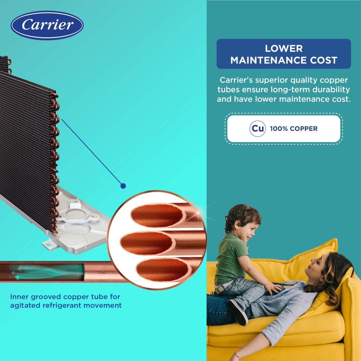 Carrier 1.5 Ton 3 Star Window AC with 2 Way Air Direction, Auto Restart (ESTRELLA Ex)