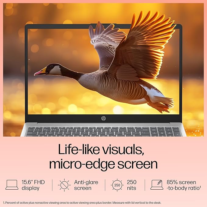 HP Laptop 15, Intel Core i5-1334U, 15.6-inch (39.6 cm), FHD, 16 GB DDR4, 512 GB SSD, Audio by B&O; Dual Speakers, Windows 11 Home, Silver, 1.59 kg, 15-fd0221TU