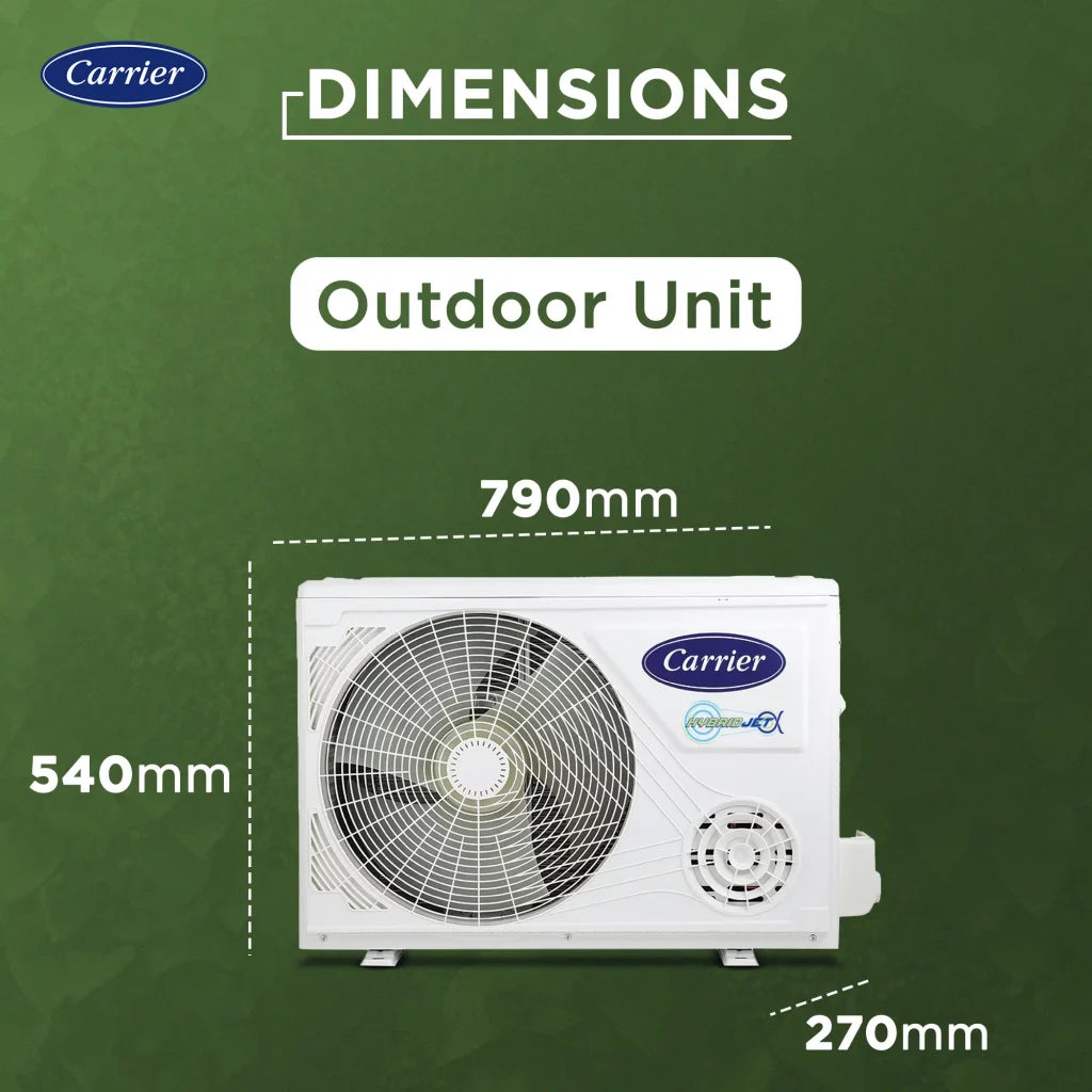 Carrier 19K XPERT LUMO FXI, 1.5 ton 3 Star Inverter Split Air Conditioner