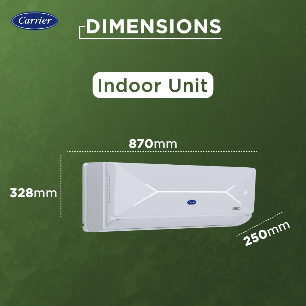 Carrier 19K XPERT LUMO FXI, 1.5 ton 3 Star Inverter Split Air Conditioner