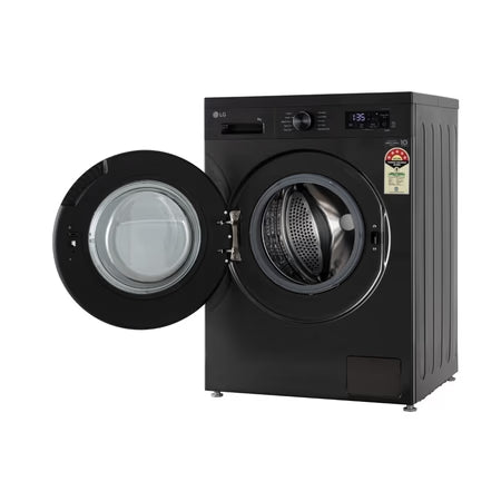 LG 9 kg Front Load, Inverter Direct Drive, 6 Motion DD, WiFi Enabled, Steam, Platinum Black, 5 Star (FHB1209Z4B)
