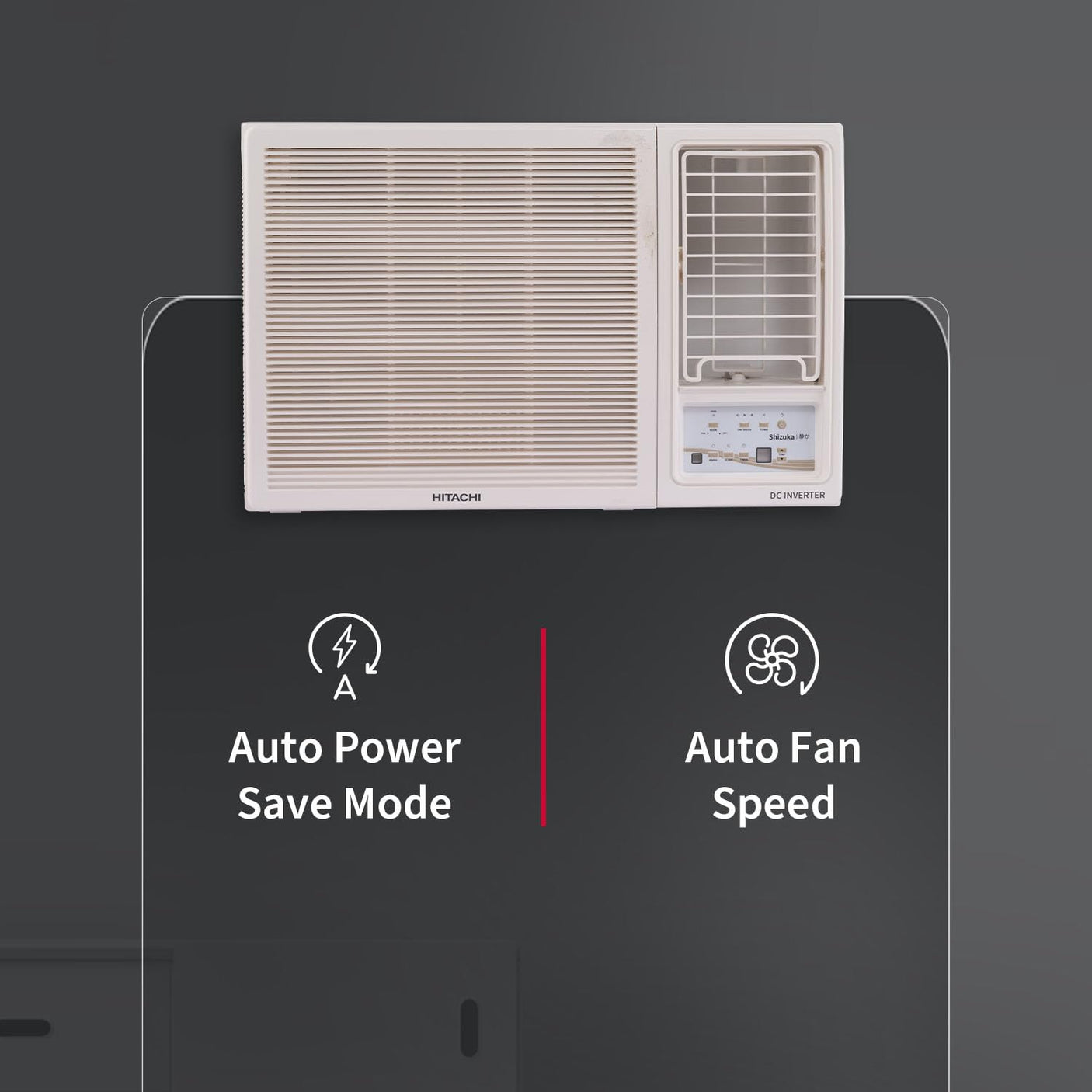 Hitachi 1.5 Ton Class 5 Star, Window Inverter AC (100% Copper, 100% cooling at 43 degree Celsius, 2025 Model - RAW518HHEO, White)