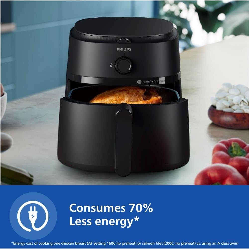 PHILIPS NA120/00 with uses up to 90% less fat, 1500W, with Rapid Air Technology Air Fryer  (4.2 L)