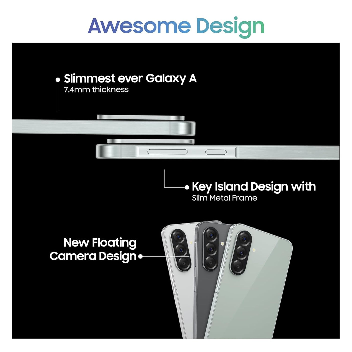 Samsung Galaxy A56 5G (8GB RAM, 256GB Storage) Awesome Graphite