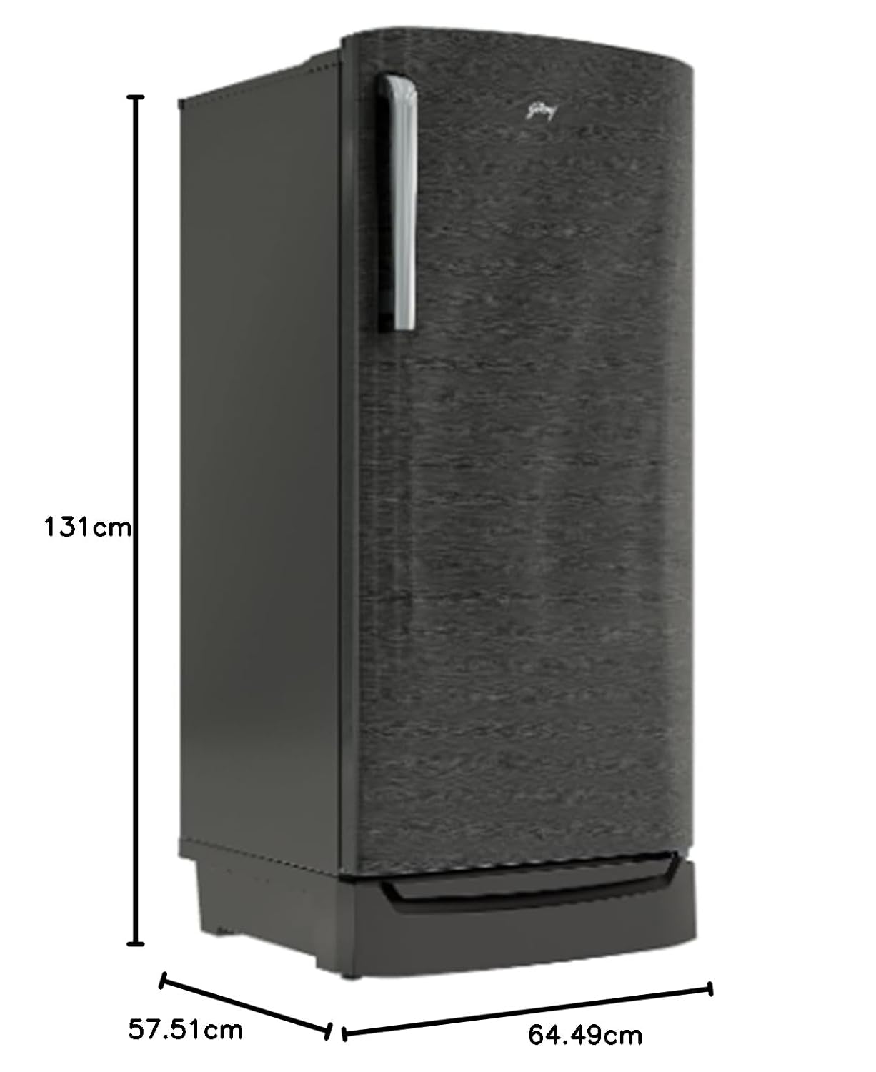 Godrej 180 L 2 Star Direct Cool With Upto 24 Days farm Freshness Single Door (RD EMARVEL 207B TDF FS ST, Fossil Steel)