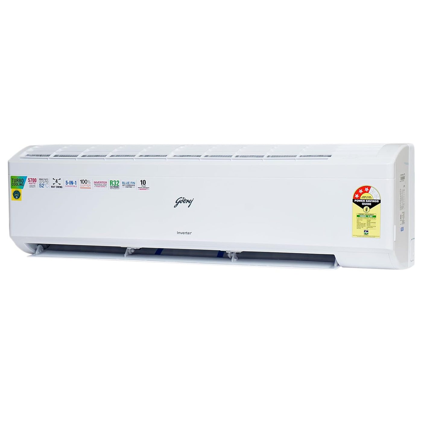 Godrej SIC 20ITC3-WYR 1.7 Ton 3 Star 5-In-1 Convertible Cooling Inverter Split AC