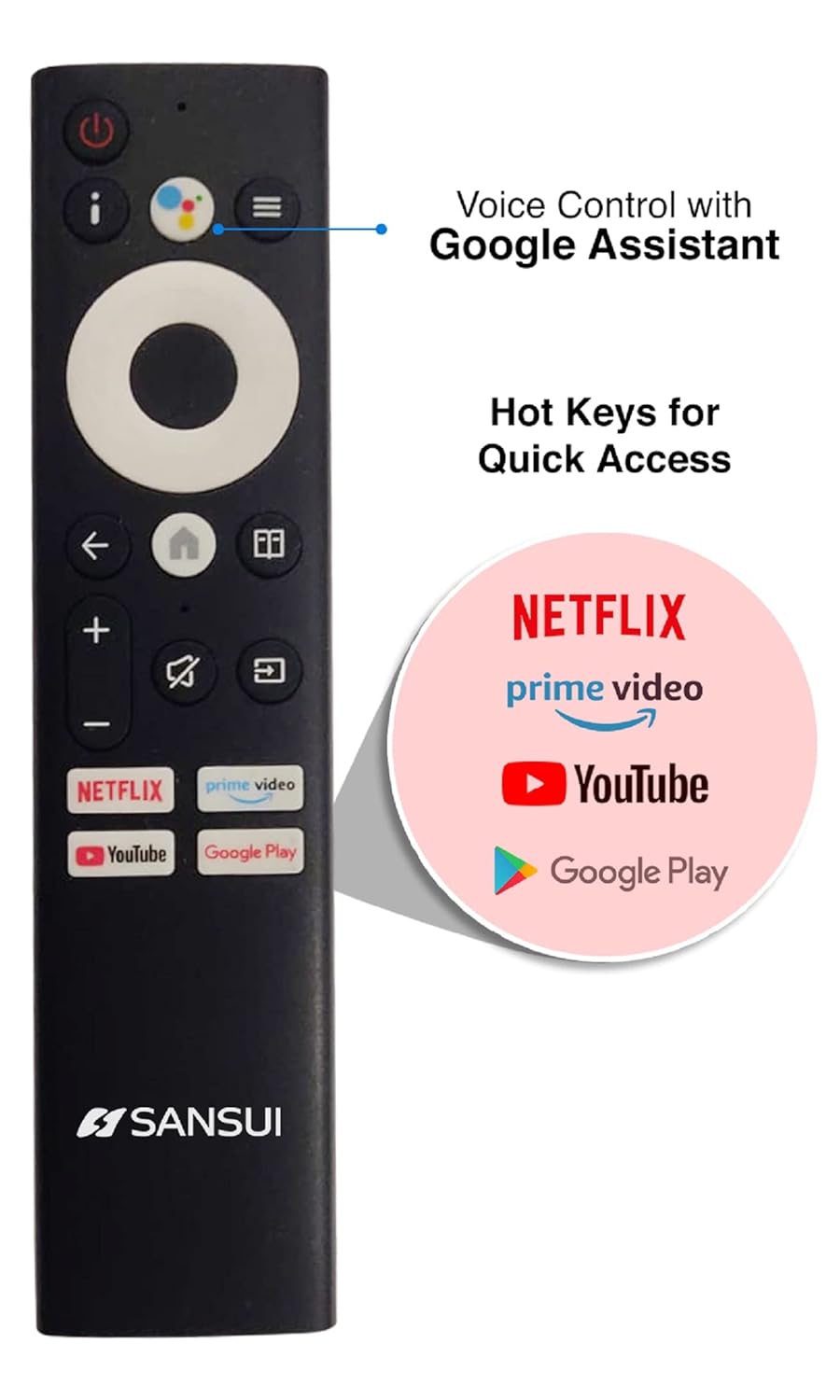 Sansui 127cm (50 inch) 4K Ultra HD LED Google TV with Quad Core Processor (JSW50GSUHD)