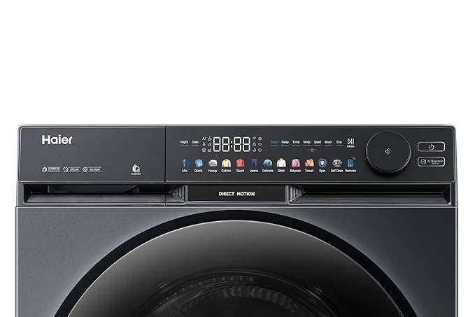 Haier 12 Kg Fully Automatic Washing Machine with Digital Color Touch Panel (HW120-DM14F9BKU1)