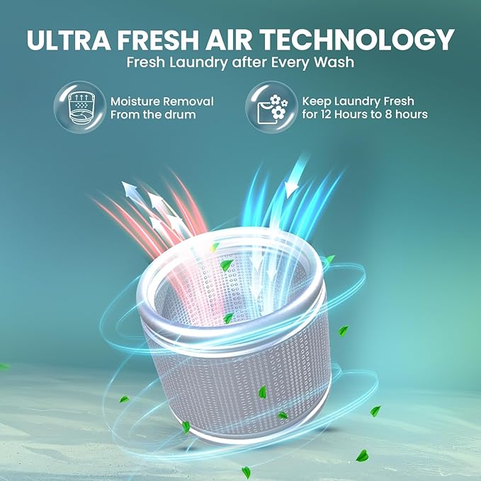 Haier 8 Kg 5-Star Fully Automatic Top Load Washing Machine | Oceanus Wave Drum, 8 Wash Programs, Magic Filter (HWM80-310BK, Black)