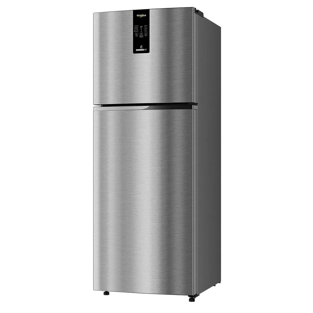 Whirlpool Intellifresh Pro 308L Convertible Refrigerator 2 Star Frost Free Double Door Smart Inverter Alpha Steel Fridge