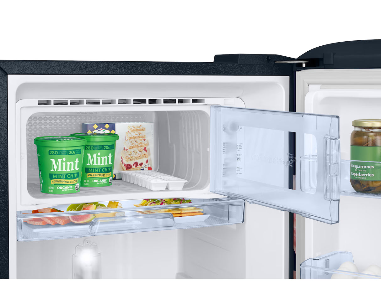 Samsung RR21H2G25BB/HL Single Door Refrigerator (189L, Digital Inverter Compressor, Direct Cool, 5 Star Energy Rating, Stabilizer Free Operation, Anti-Bacterial Gasket, Horizontal Curve Design, Bold Black Finish)