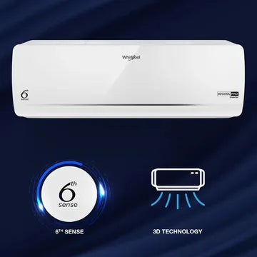 Whirlpool 3DCool Pro 5 in 1 Convertible 1.5 Ton 5 Star Inverter Split AC with 6th Sense Technology ( Copper Condenser, 41487)
