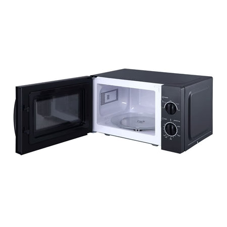 Haier HIL2001MWPH 20L Solo Microwave Oven | 5 Power Levels, 35-Min Timer, Black