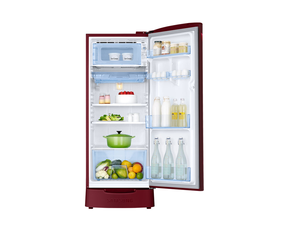 183L Samsung Single Door Refrigerator, 3 Star Energy Rating, Grandé Design – RR20H2823RZ