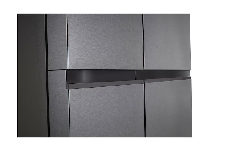 LG GL-B257JDS3 Side-by-Side Refrigerator (650L, Smart Inverter Compressor, Frost Free, Convertible, Multi Air Flow Cooling, Smart Diagnosis, Dazzle Steel Finish, Door Alarm)