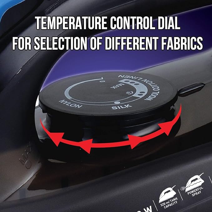 Havells Plush 1600-Watt Steam Iron (Black)