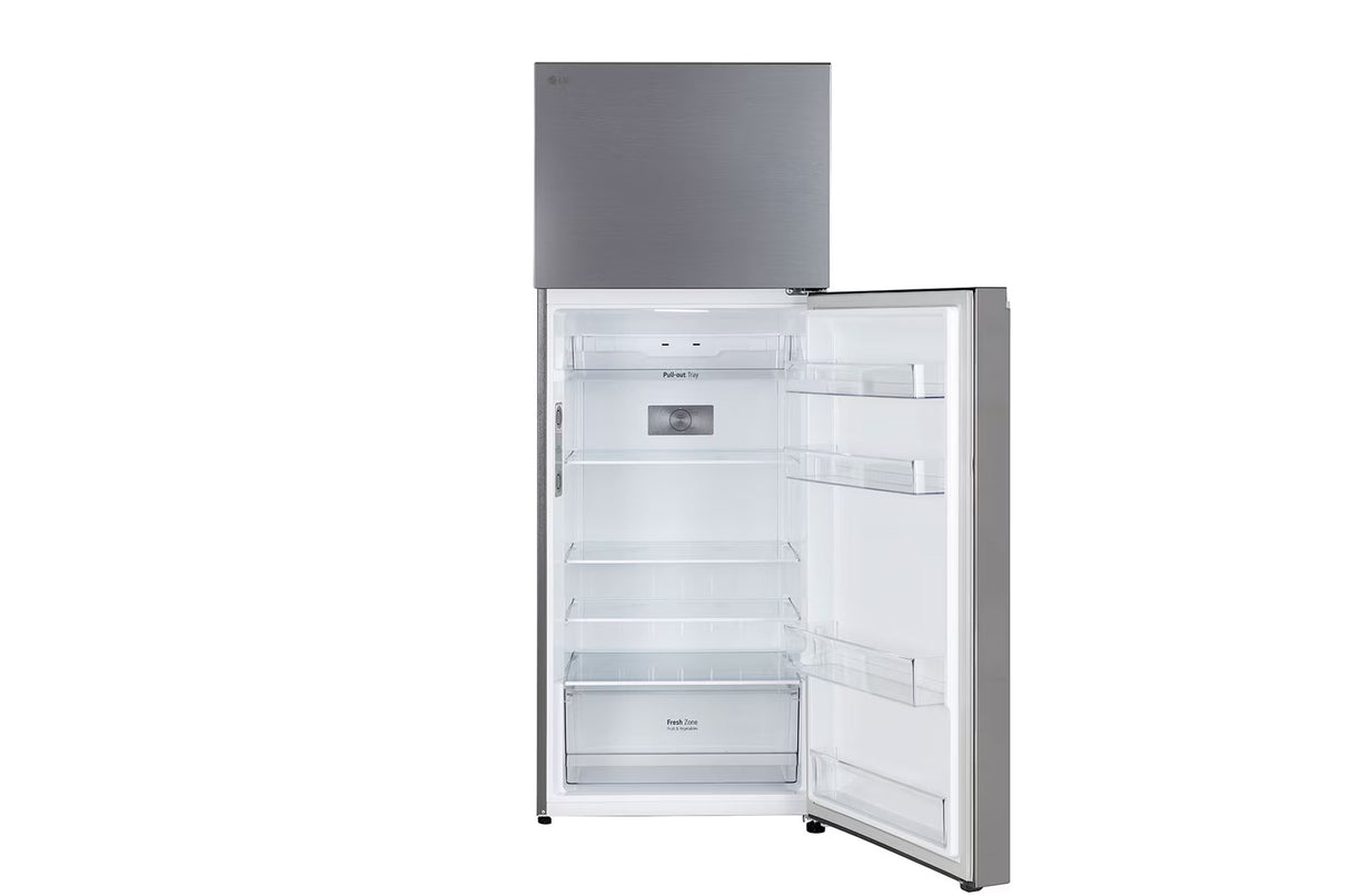 LG 466 L 1 Star Double Door Refrigerator with Smart Inverter Compressor, Door Cooling™ in Shiny Steel Finish  GL-T492NPZR