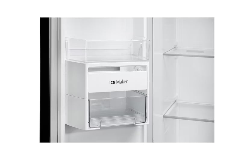 LG 650L 3 Star Side-by-Side Convertible Refrigerator with Multi-Air Flow & Smart Diagnosis™, Ultra Glam Black (GL-B257DUB3)
