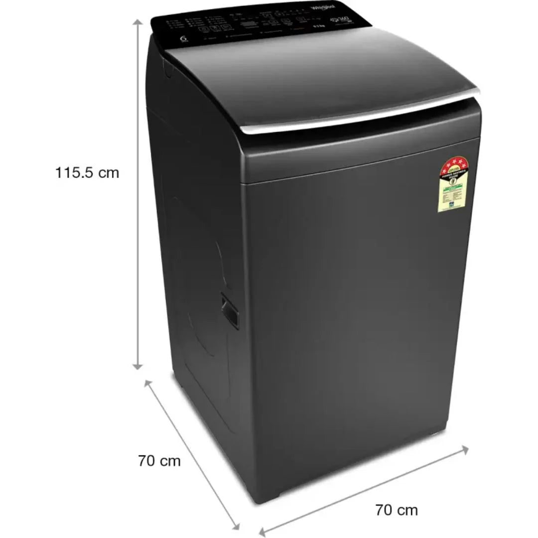 Whirlpool 9.5 kg 5 Star Fully Automatic Top-Load Washing Machine with In-Built Heater (360° Bloomwash Pro,31331 )