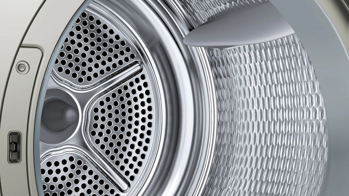 Bosch 9 Kg Silver Inox Tumble Dryer – Series 4 Condenser Model WPG24108IN