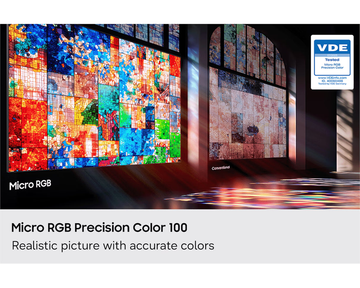 Samsung 138 cm (55 Inch) Micro RGB 4K Smart TV R85H (2026 Model) | AI Processor | Quantum HDR | Smart Hub | Dolby Audio | Motion Xcelerator | Voice Assist | Wi-Fi | Gaming Ready