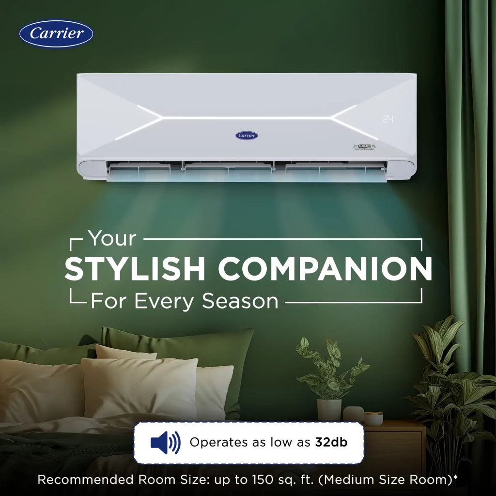 Carrier 19K XPERT LUMO FXI, 1.5 ton 3 Star Inverter Split Air Conditioner