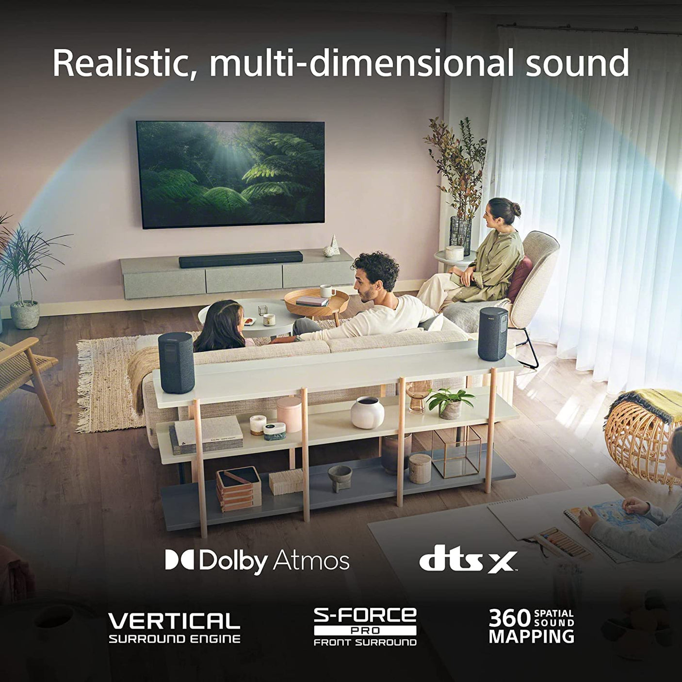 Sony HT-A3000 A Series Premium Soundbar 3.1Ch 360 Spatial Sound Mapping Soundbar For Surround Sound Home Theatre System With Dolby Atmos