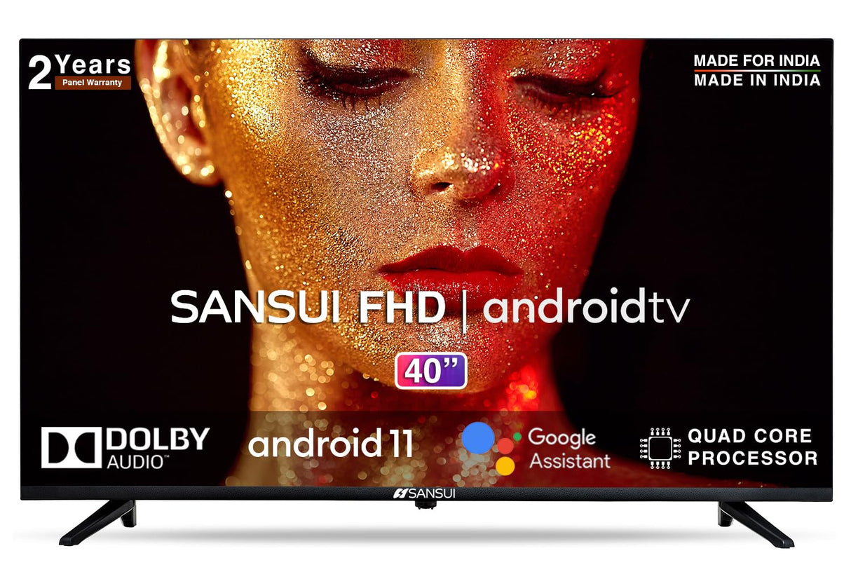 Sansui 102 cm (40 inch) Full HD LED Smart Google TV with Zen Panel HDR10 & Dolby Audio  (JSW40GSFHD)