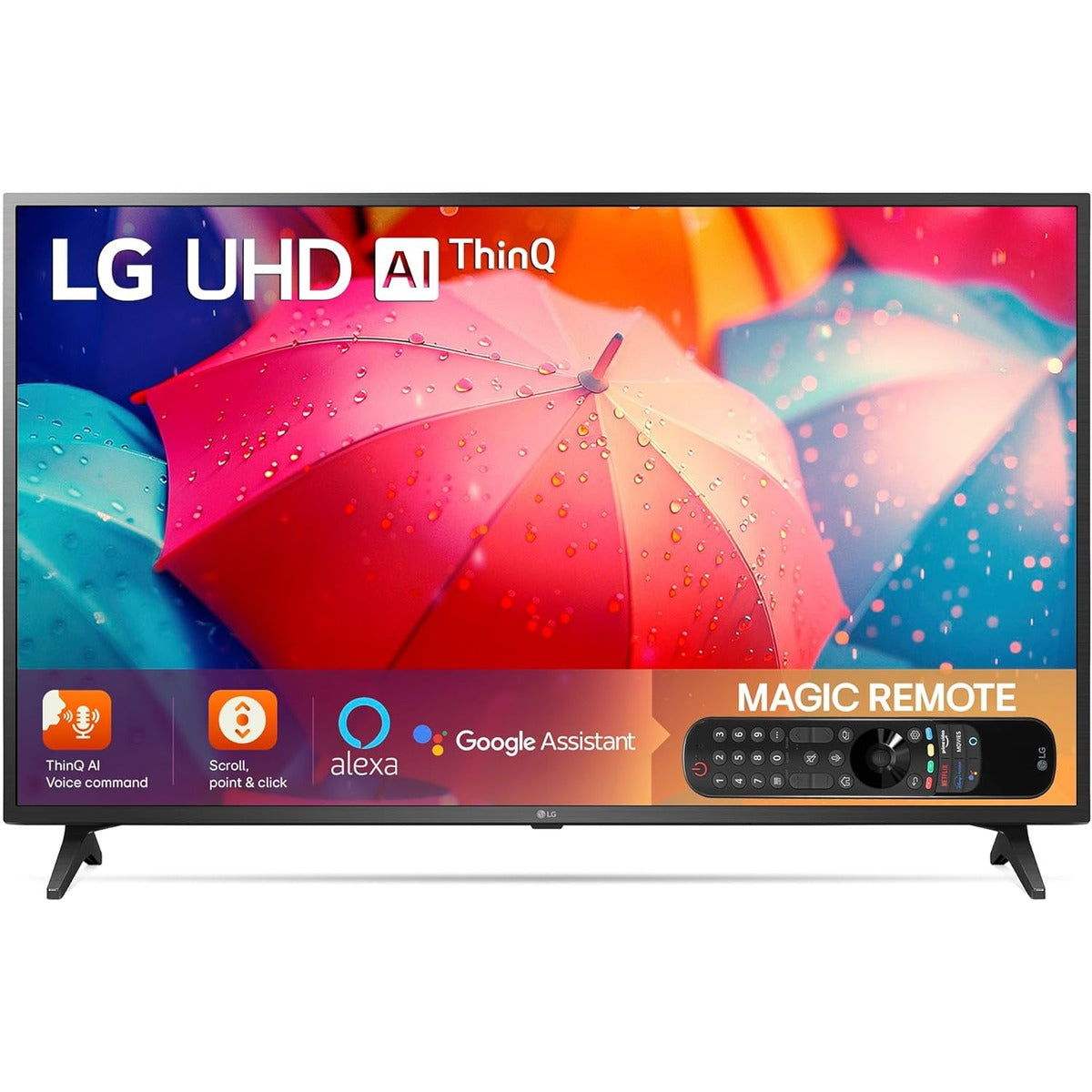 LG 108 cm (43 inch) 4K Ultra HD LED WebOS TV with Gen5 AI Processor 4K (43UQ7500PSF)