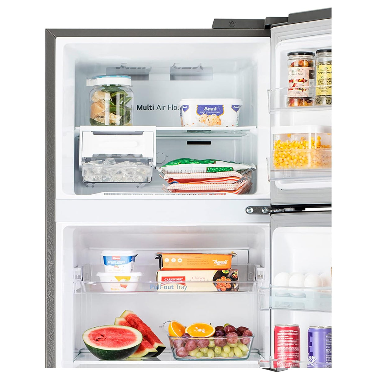 LG 272 L 2 Frost-Free Smart Inverter Compressor Double Door Refrigerator (GL-N312SDSY, Dazzle Steel, , 2023 Model)