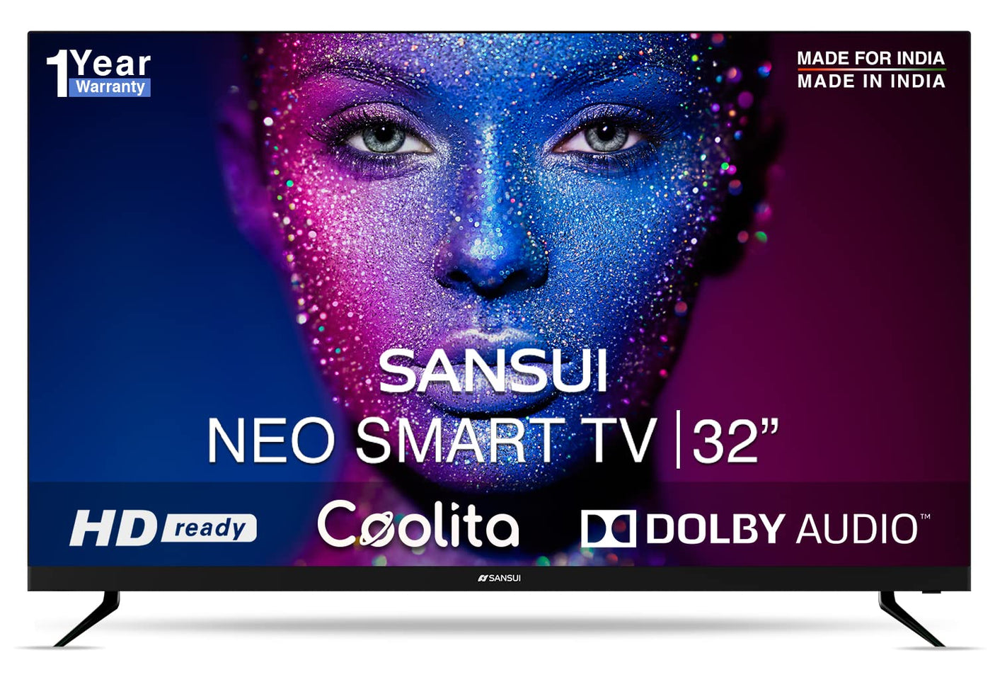 Sansui 80 cm (32 Inch) HD Ready Smart TV, Neo Series JSWP32CSHD