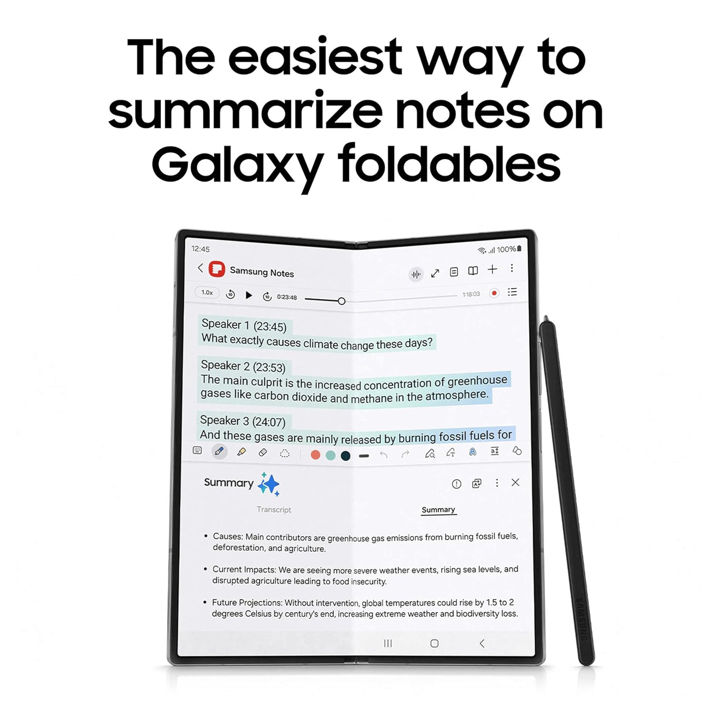 Samsung Galaxy Z Fold6 5G AI Smartphone (Navy, 12GB RAM, 256GB Storage)