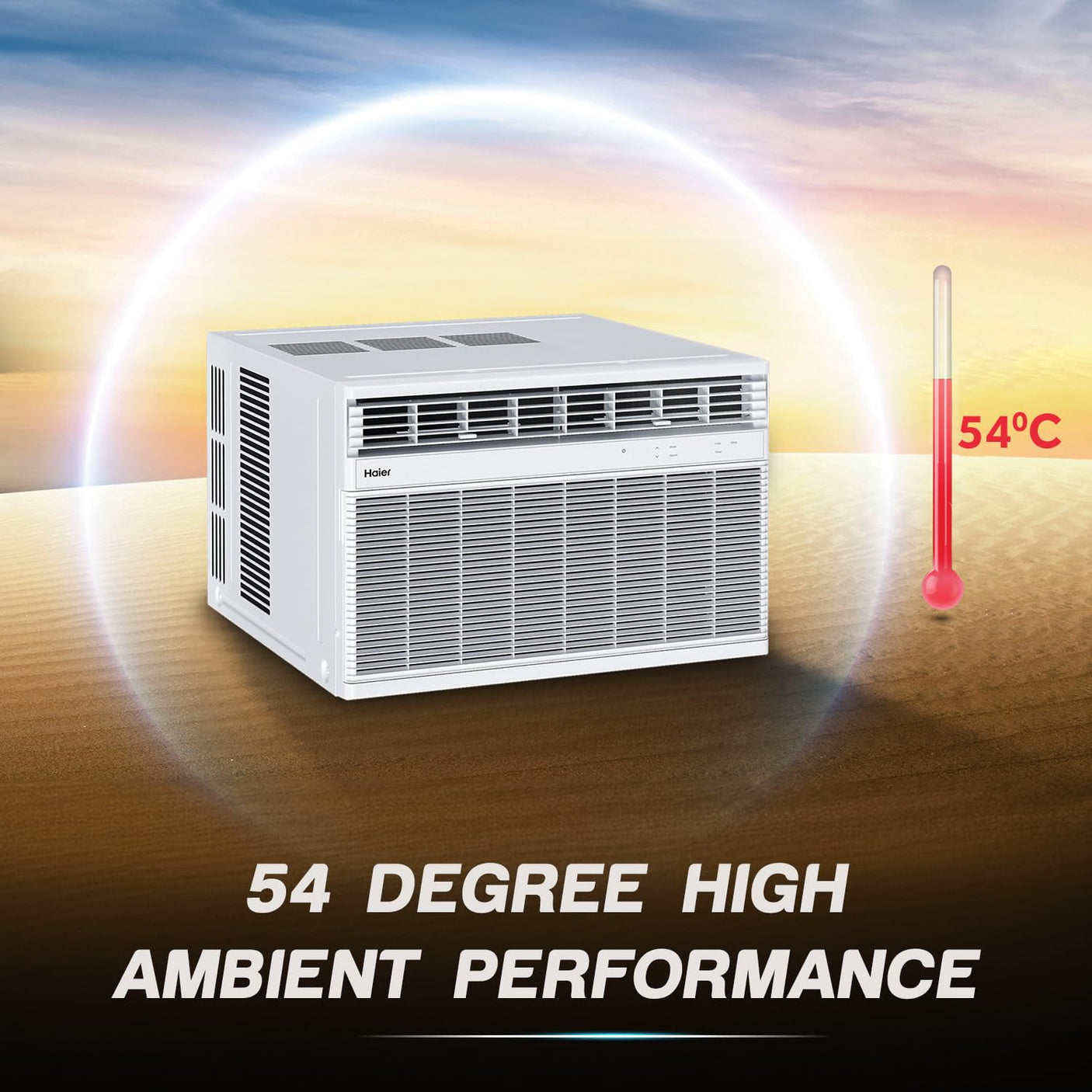 Haier 1.5 Ton 3 Star Window Fix Speed Air Conditioner (HWU18TF-EW3BE-FS,)