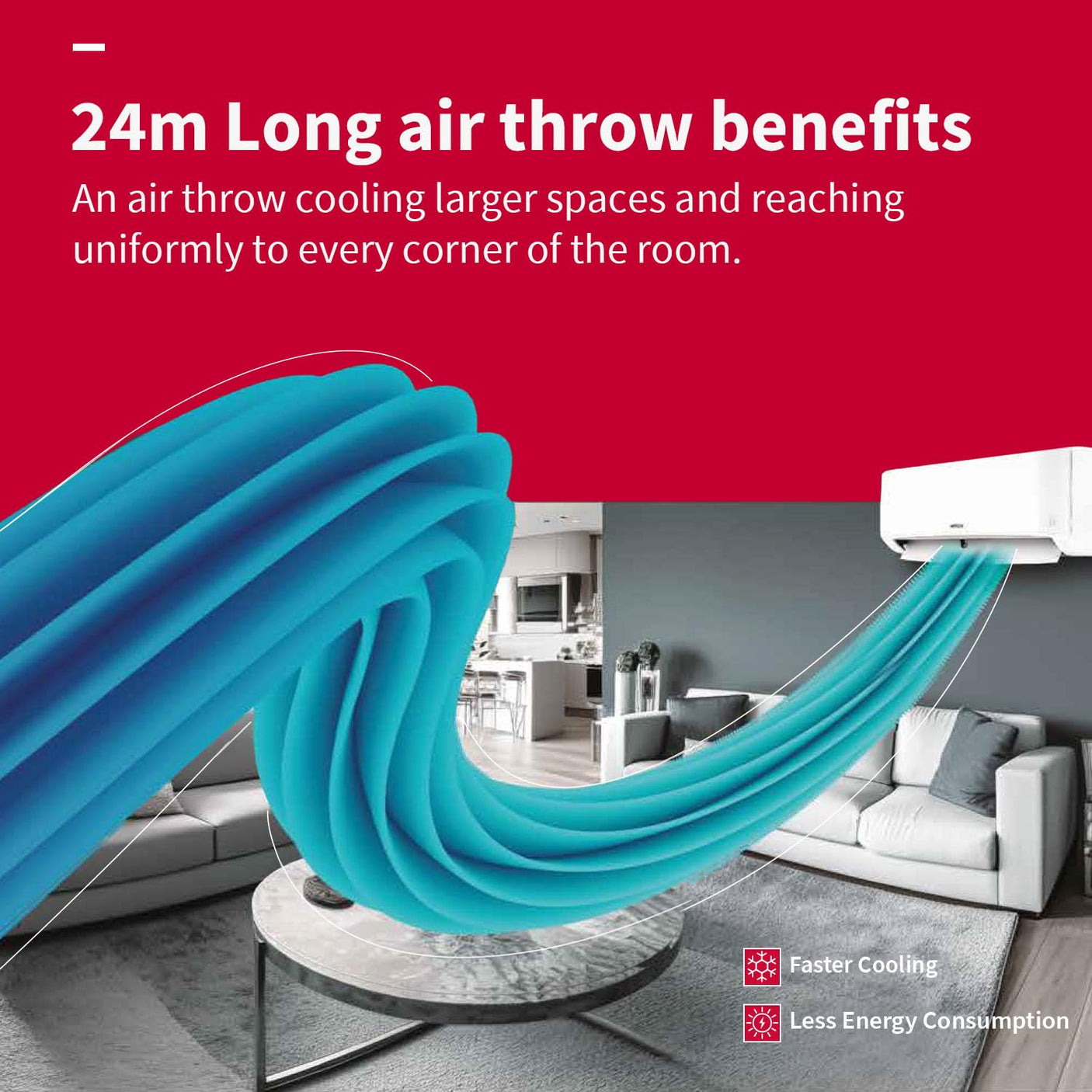 Hitachi 2 Ton 2 Star, 4-Way Swing, Long airthrow, Fixed Split AC (100% Copper, Dust Filter, 3200FL RAS.B222PCAIBA1, White)