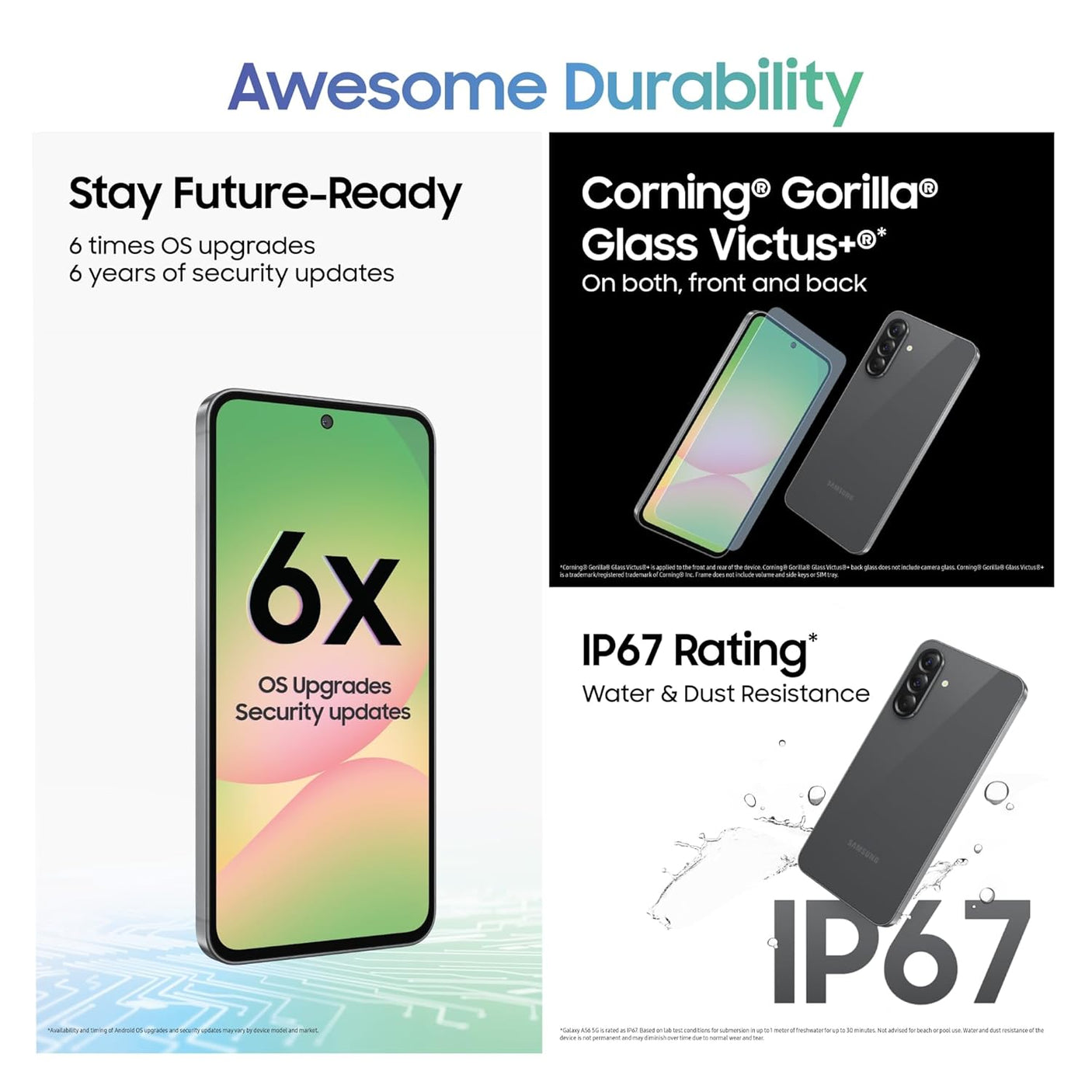 Samsung Galaxy A56 5G (8GB RAM, 256GB Storage) Awesome Graphite