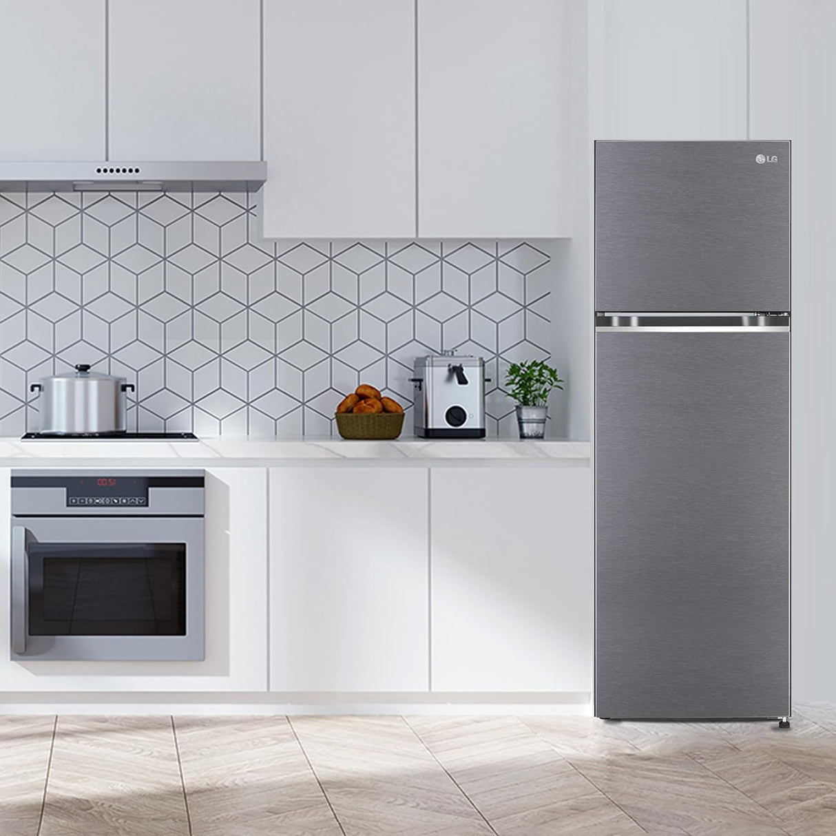 LG 272 L 2 Frost-Free Smart Inverter Compressor Double Door Refrigerator (GL-N312SDSY, Dazzle Steel, , 2023 Model)