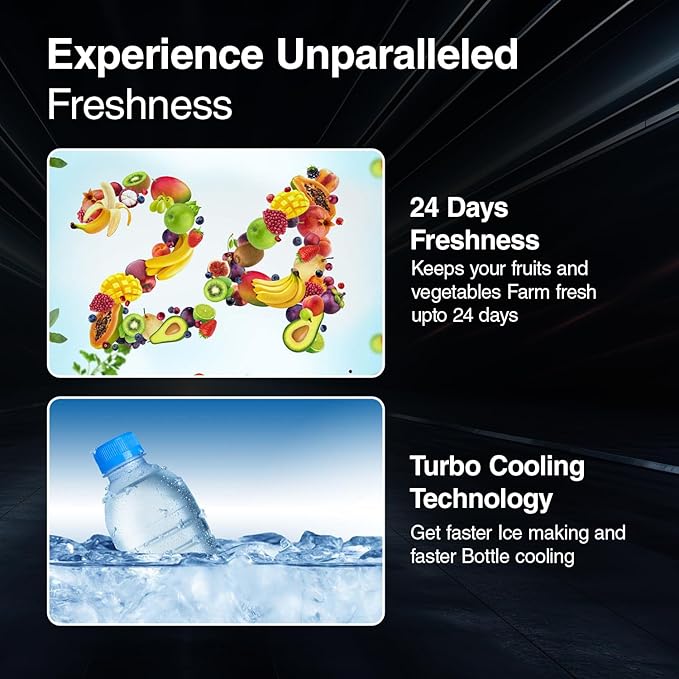 Godrej 268 L 3 Star Turbo Cooling Technology Refrigerator (2024 Model, RD EMARVEL 290C THI ST GL, Steel Glow)