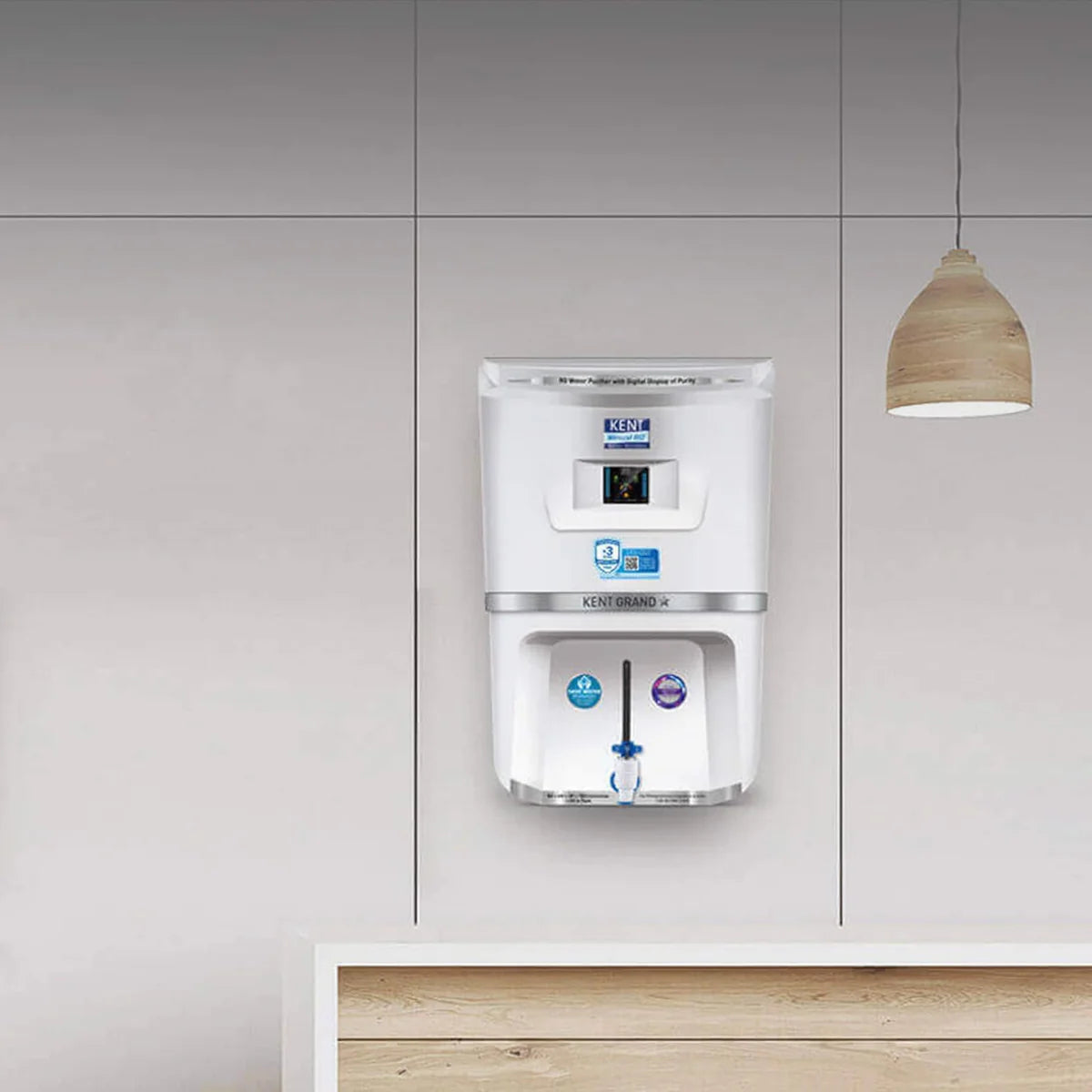 KENT Grand Star RO Water Purifier White | RO+UV+UF+TDS+Copper+Alkaline | 9L | 20 LPH