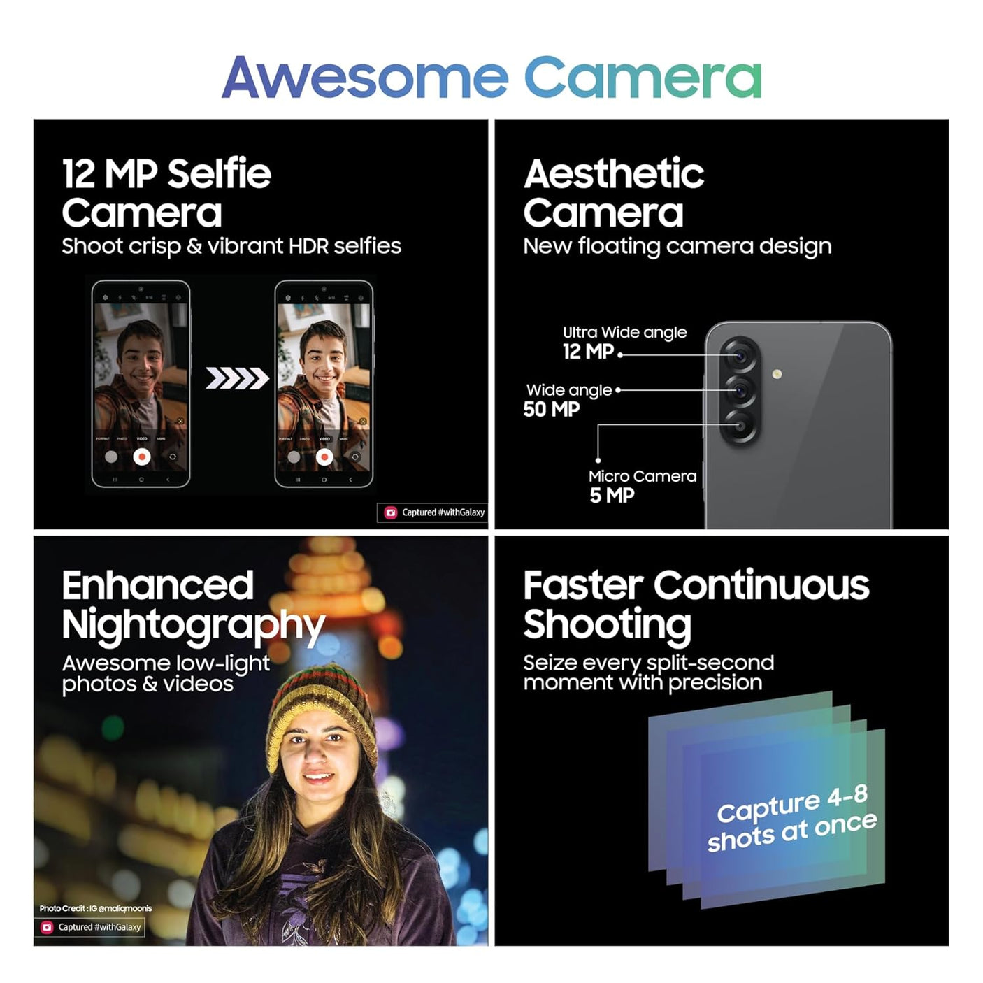 Samsung Galaxy A56 5G (8GB RAM, 256GB Storage) Awesome Graphite