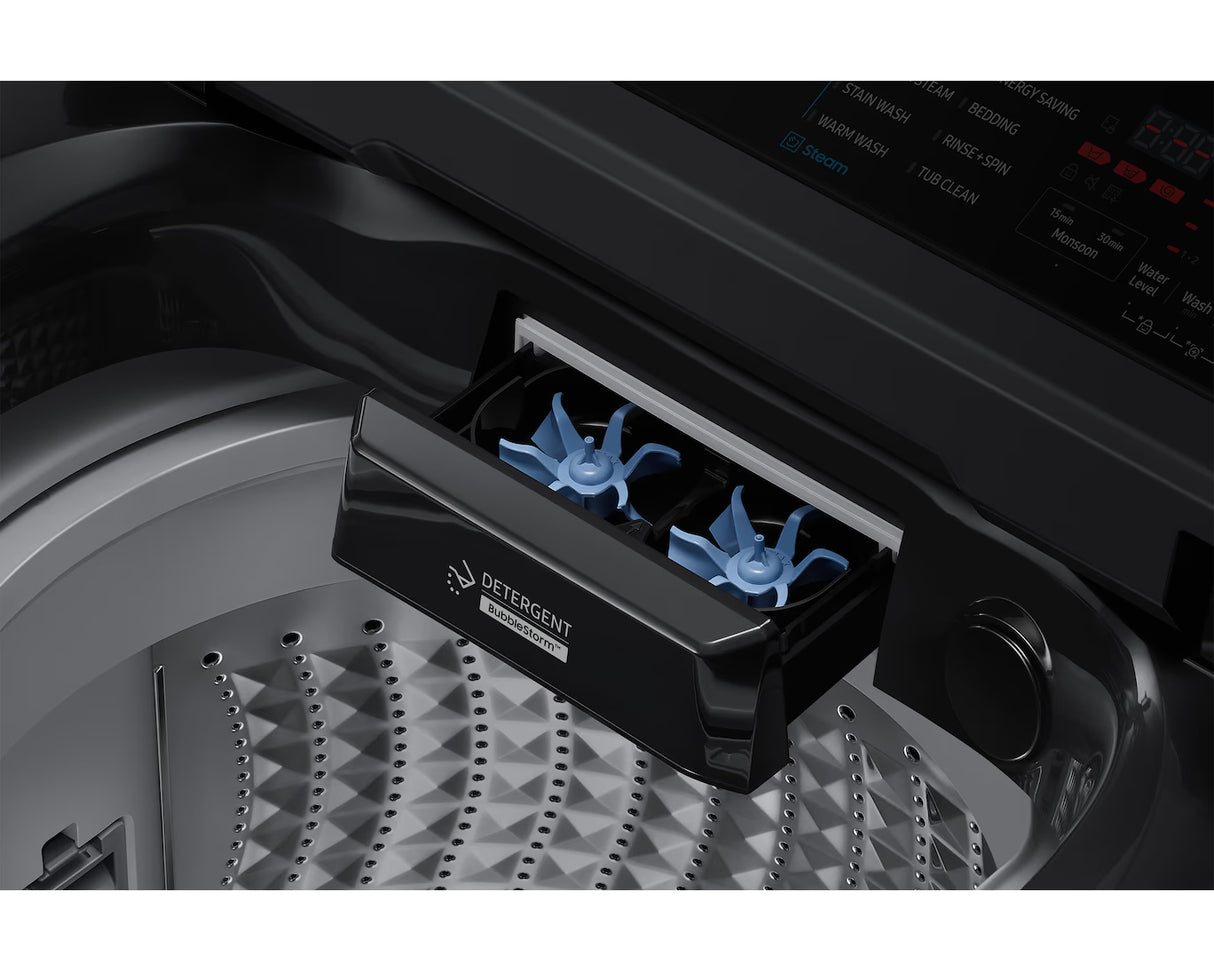 Samsung WA40F08H2BTL 8 kg Top Load Washing Machine | Energy Efficient & Stylish Black