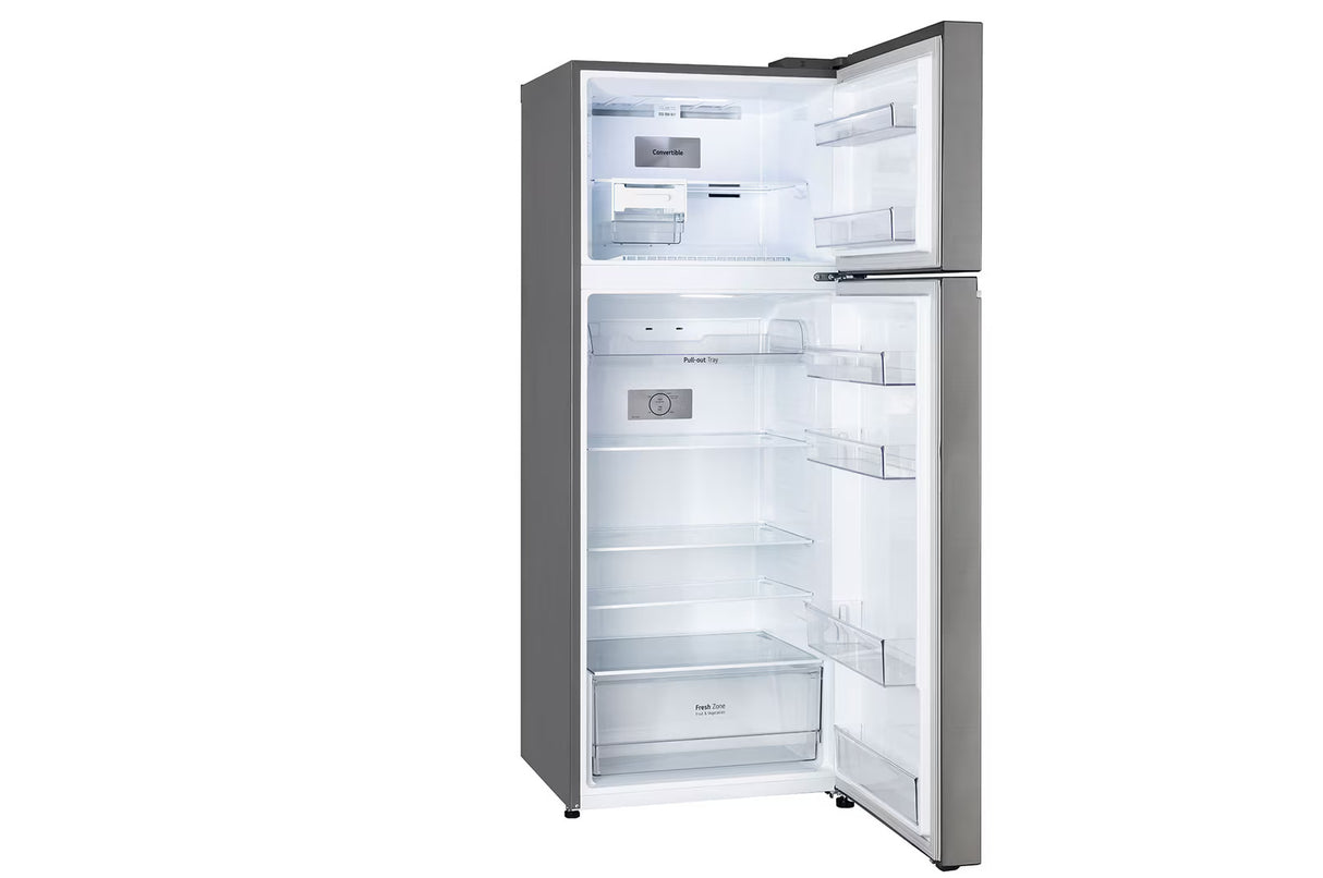 LG 466 L 1 Star Double Door Refrigerator with Smart Inverter Compressor, Door Cooling™ in Shiny Steel Finish  GL-T492NPZR