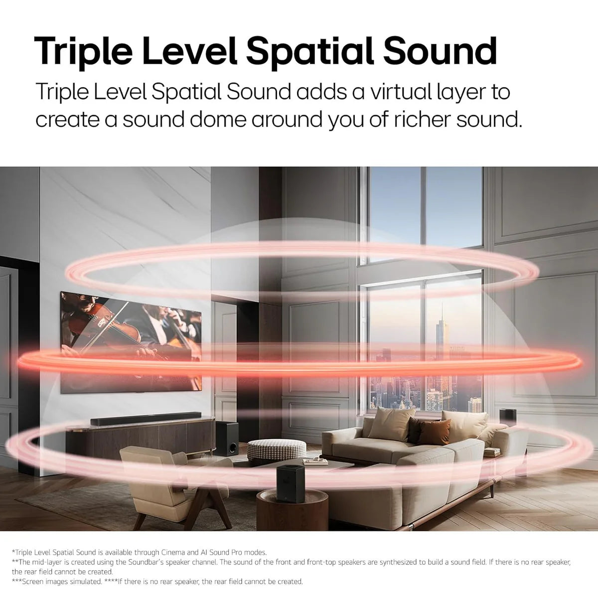 LG SQ70TY 400W Bluetooth Soundbar with Remote (Dolby Digital, 3.1.1 Channel, Black)