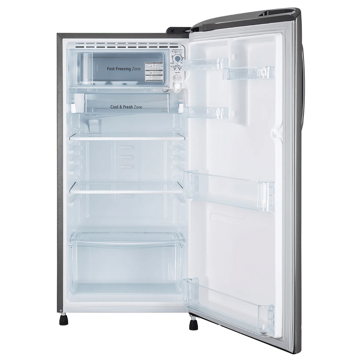 LG 185L 3 Star Direct Cool Single Door Refrigerator with Smart Inverter Compressor (GLD1936YAPZ, Shiny Steel) – 2026 Model