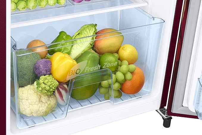 Samsung 183L 3-Star Direct-Cool Single Door Refrigerator with Digital Inverter (RR20F2723BR/NL, Begonia Red)