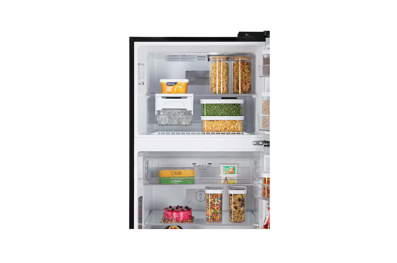 LG 466L Double Door Refrigerator,GL-T492EBMY, Wifi Convertible, Door Cooling+™, Black Mirror Finish, 2 Star