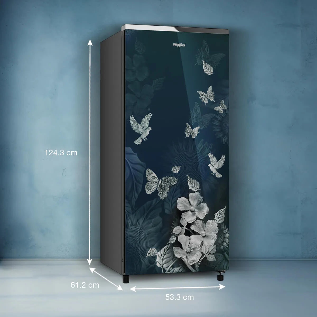 Whirlpool  192L 3 Star Glass Finish Single Door Refrigerator Icemagic Pro (73221)