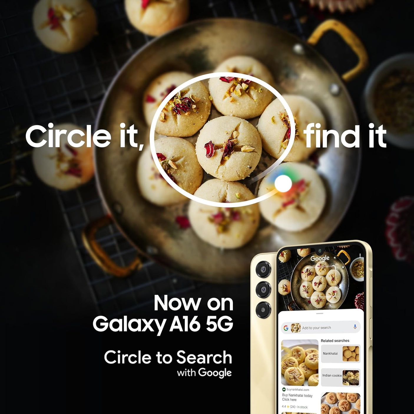 Samsung Galaxy A16 5G (Light Green, 8GB RAM, 256GB Storage) | Super AMOLED | 50MP Triple Camera with Ultra Wide Lens | IP54 | Tap & Pay | 5000mAh