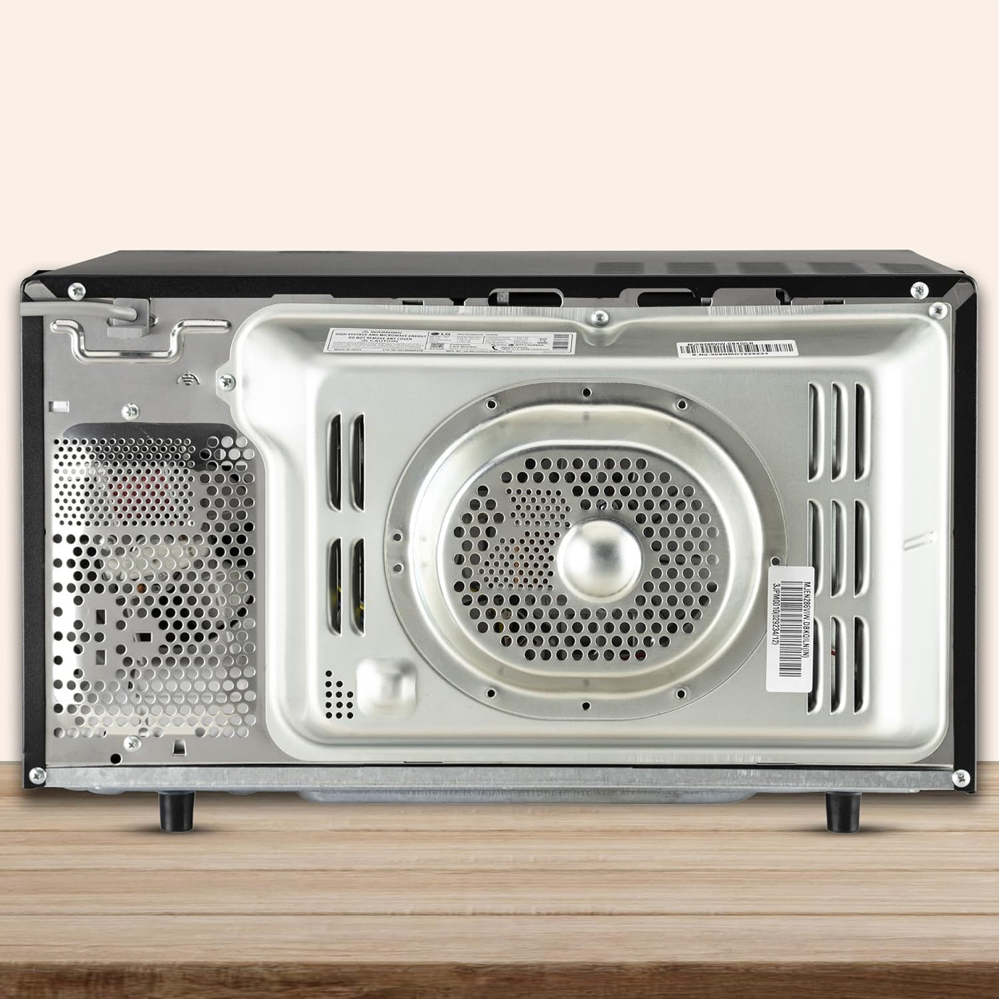 LG 28 L Scan to Cook Wi-Fi Enabled Charcoal Convection Microwave Oven (MJEN286VIW, Black, Stainless steel cavity, Heart Friendly Recipes, Ghee, Diet Fry & 360° Motorised Rotisserie for Bar-be-queing)